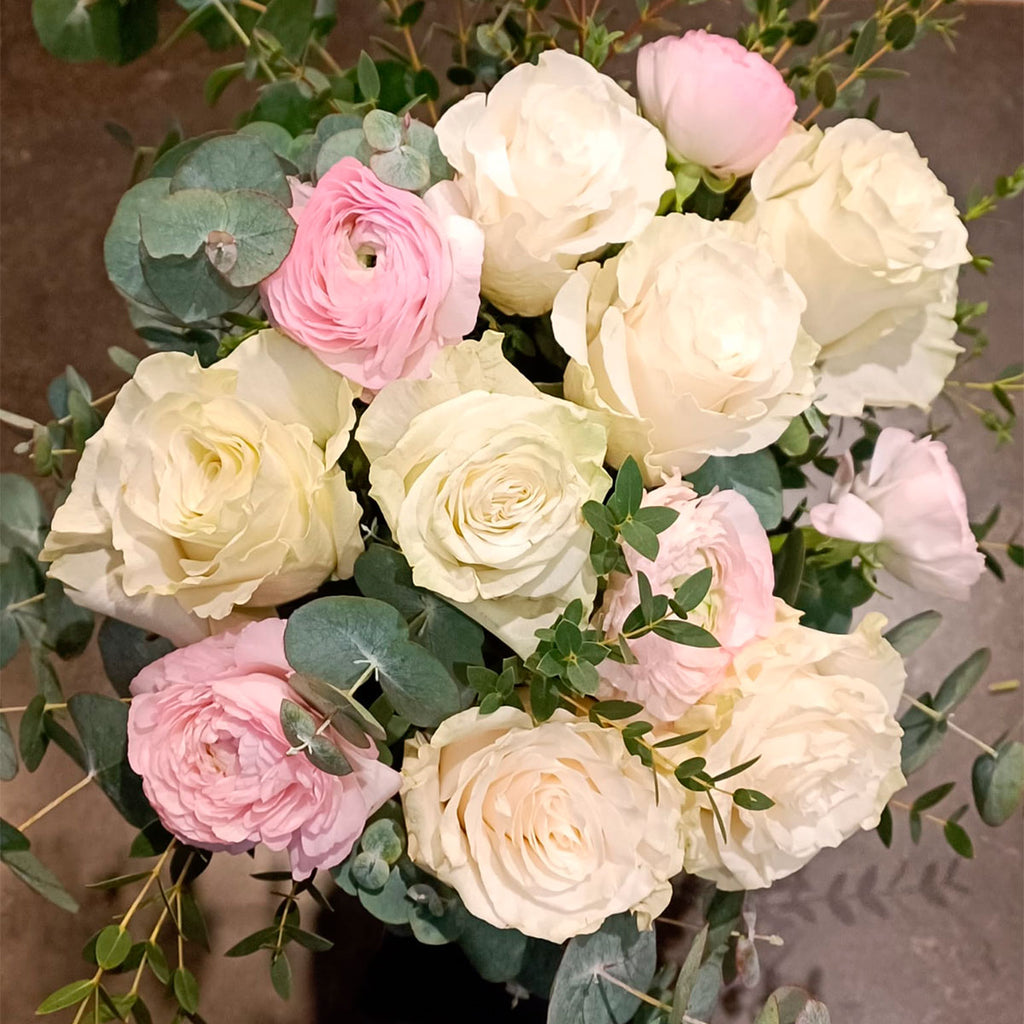 Rose Bianche E Rosa Rose Bianche E Fucsia